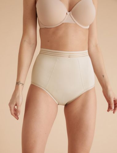 Buy Marks & Spencer Medium Rise Three-Fourth Coverage Hipster Panty - Grey  Marl at Rs.549 online