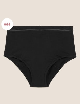 

Confidence Braguitas altas para la menstruación de alta absorciónWomens - Black, Black