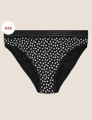 

Womens M&S Collection High Absorbency High Leg Period Knickers - Black Mix, Black Mix