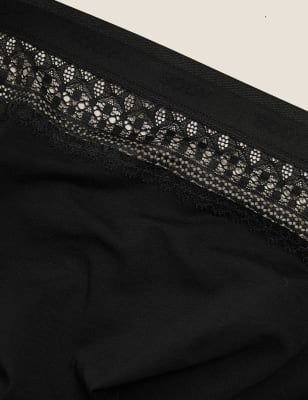 

BODY Braguitas estilo culotte de algodón de talle alto Cool Comfort™Womens - Black, Black
