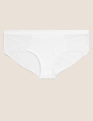  Shorty en coton taille basse, doté de la technologie Cool Comfort™ - White