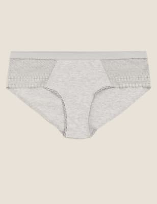  Shorty en coton taille basse, doté de la technologie Cool Comfort™ - Grey Marl