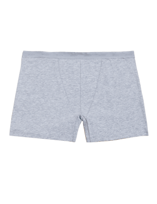 

Womens BODY Cotton Rich Boy Shorts - Grey Marl, Grey Marl