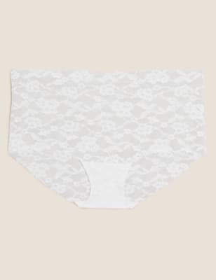  Shorty en dentelle sans coutures apparentes - White