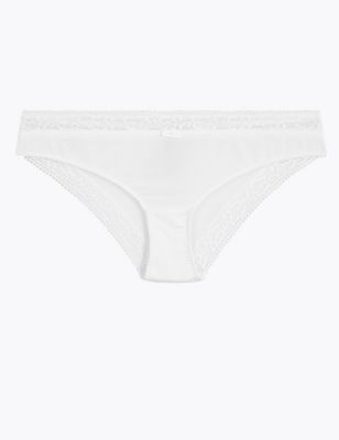 Lace Trim Brazilian Knickers | M&S Collection | M&S