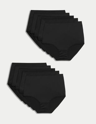 Bestmaple 7 Pack Women Knickers Cotton Underwear Ladies Panties Week Days  Printed Briefs (M) Black : : Clothing, Shoes & Accessories