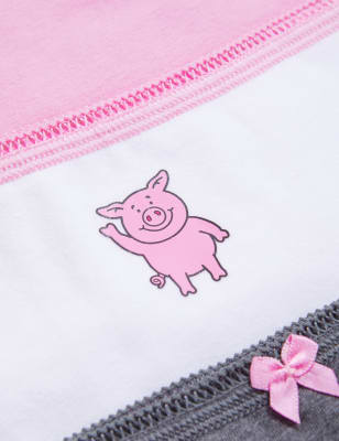 

Womens M&S Collection 5pk Cotton Rich Percy Pig™ Brazilian Knickers - Pink Mix, Pink Mix