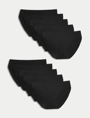 10pk Pure Cotton Bikini Knickers M&S SA