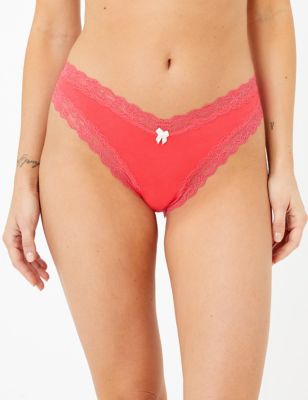 Cotton Blend Lace Miami Knickers 