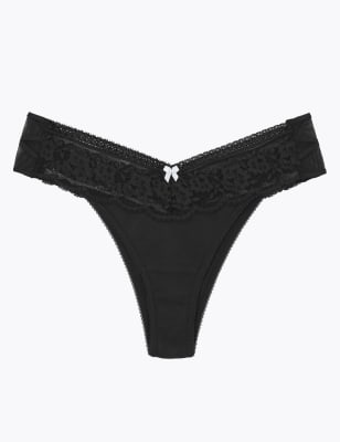 Culotte Miami en coton et dentelle