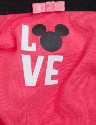 

M&S Collection Pack de 3 braguitas culotte de algodón Lycra® estampadas de Minnie Mouse™Womens - Pink Mix, Pink Mix