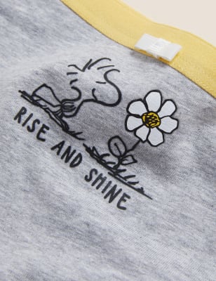 

M&S Collection Pack de 3 braguitas culotte de algodón Lycra® estampadas de Snoopy™Womens - Yellow Mix, Yellow Mix