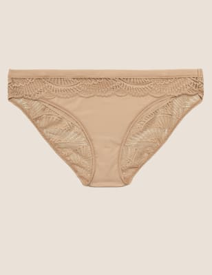 

Womens M&S Collection Lace Low Rise Bikini Knickers - Rose Quartz, Rose Quartz