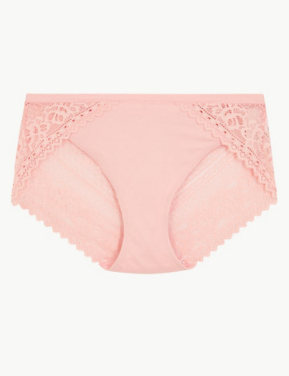 Sumptuously Soft™ Lace High Leg Knickers