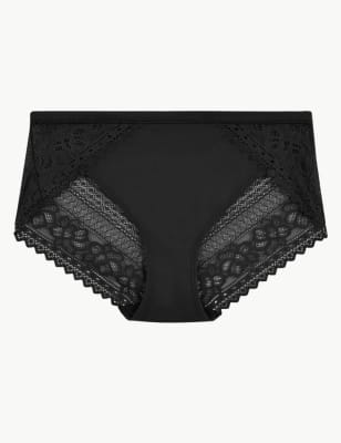 Sumptuously Soft™ Lace High Leg Knickers M&S KR
