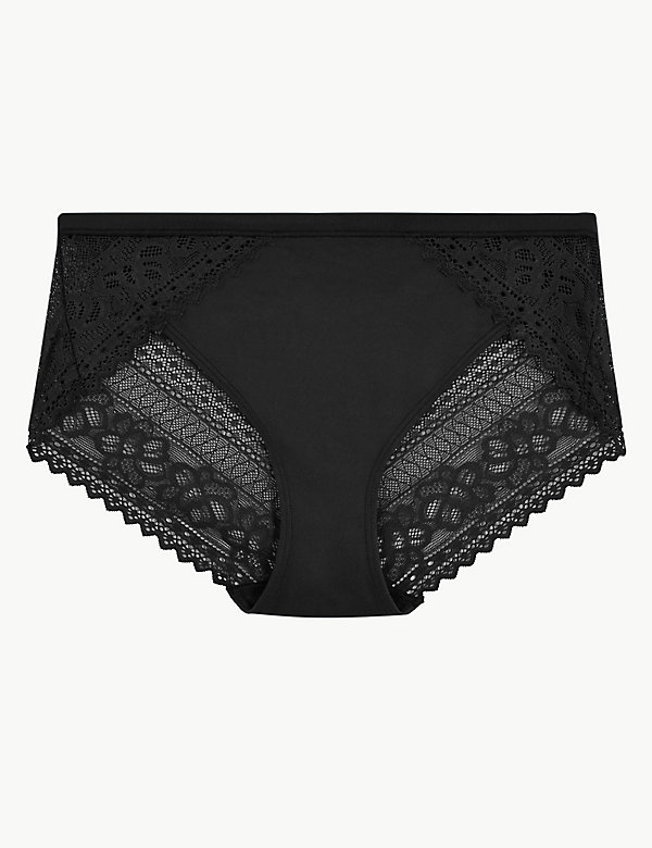 Sumptuously Soft™ Lace High Leg Knickers - LU
