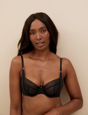 

Womens Autograph Luxe Essentials Underwired Balcony Bra A-E - Black, Black