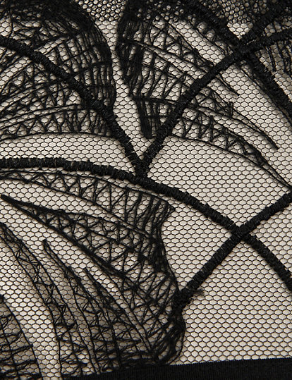Calvi Embroidery High Leg Knickers