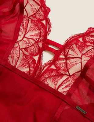 

Autograph Body sin aros con bordado CalviWomens - Cherry Red, Cherry Red