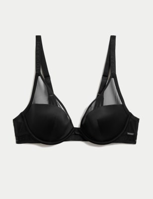 Ribbed Lounge Non-Wired Plunge Bra A-E, Rosie