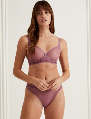 

Womens Autograph Tivoli Mesh Wired Full Cup Bra A-E - Dusted Mauve, Dusted Mauve