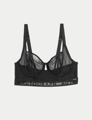 Mesh Longline Underwire Bra