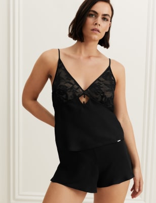 

Womens Autograph Lexington Lace Cami Set - Black, Black