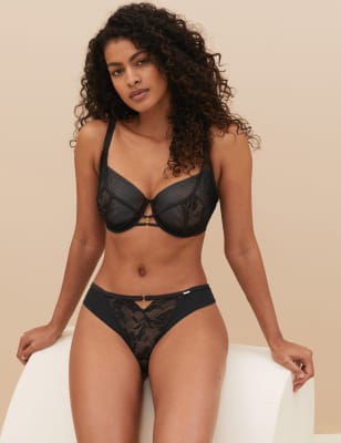 

Womens Autograph Lexington Wired Full Cup Bra F-H - Black, Black