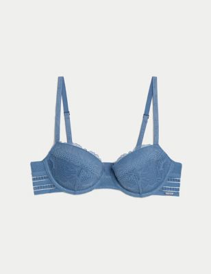MARKS & SPENCER Anise Lace Wired Balcony Bra A-E T332336NAVY (40DD