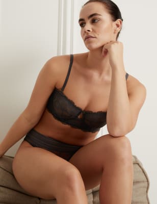 

Womens Autograph Trägerloses Bügel-Bustier mit Spitze „Marseilles“ (A-D) - Charcoal, Charcoal