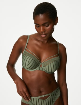 Porto Satin Wired Plunge Bra (A-E)