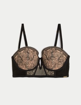

Womens Autograph Osaka Embroidery Wired Multiway Bra - Black Mix, Black Mix