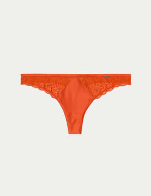 

Womens Autograph Belize Embroidery Thong - Bright Orange, Bright Orange