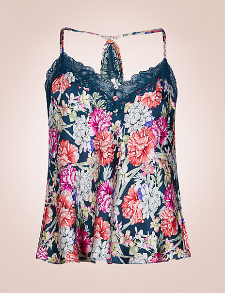 Silk & Lace Floral Camisole Top | Rosie for Autograph | M&S