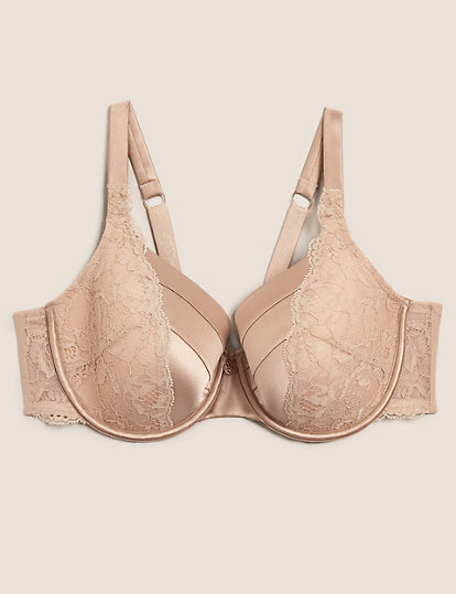 Silk & Lace Wired Full Cup Bra