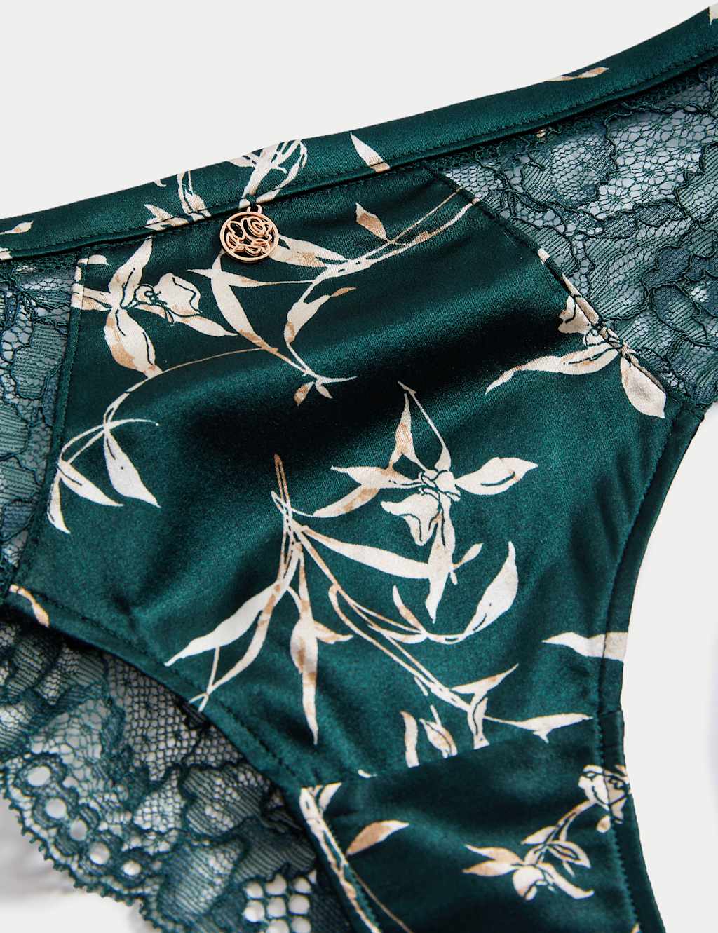 Cassia Silk and Lace Brazilian Knickers image 6