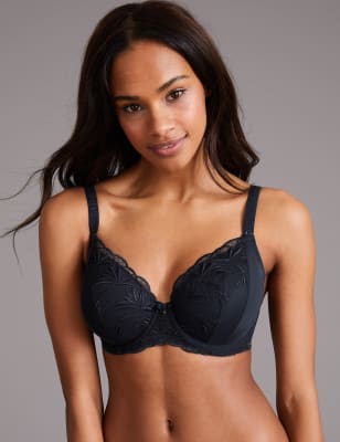 Soutien-gorge ampliforme &agrave; broderies Athena, bonnets embo&icirc;tants A&nbsp;&agrave;&nbsp;F