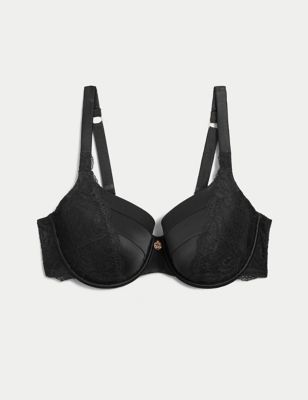Rose Print Wired Full Cup Bra (A-E), M&S X GHOST