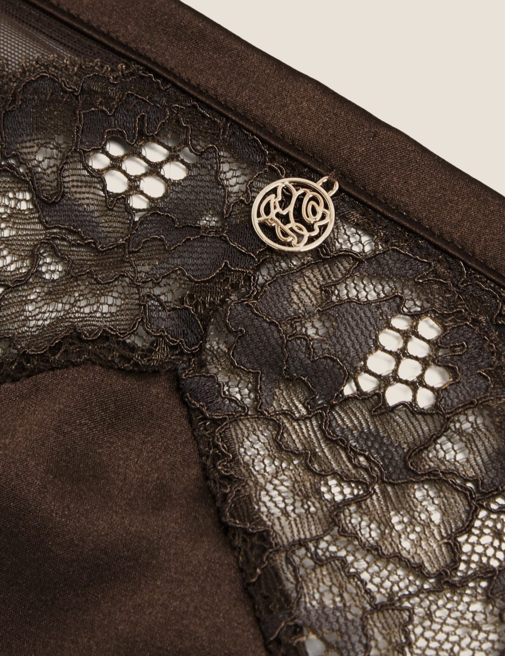 Silk & Lace High Leg Knickers image 6