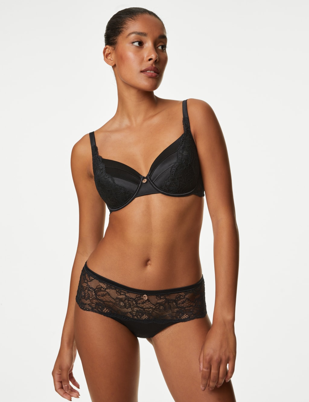 Lace Shorts With Silk image 1