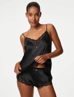 Silk & Lace Trim Camisole