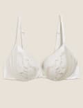 Silk & Lace Wired Plunge Bra A-E
