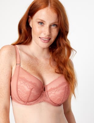 Mia Lace & Mesh Balcony DD+ Bra