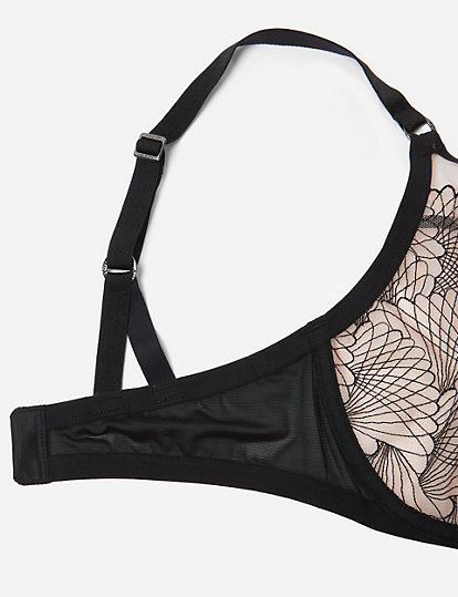 Swiss Embroidered Non-Padded Balcony Bra