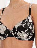 Smoothing Floral Print Full Cup Bra A-E