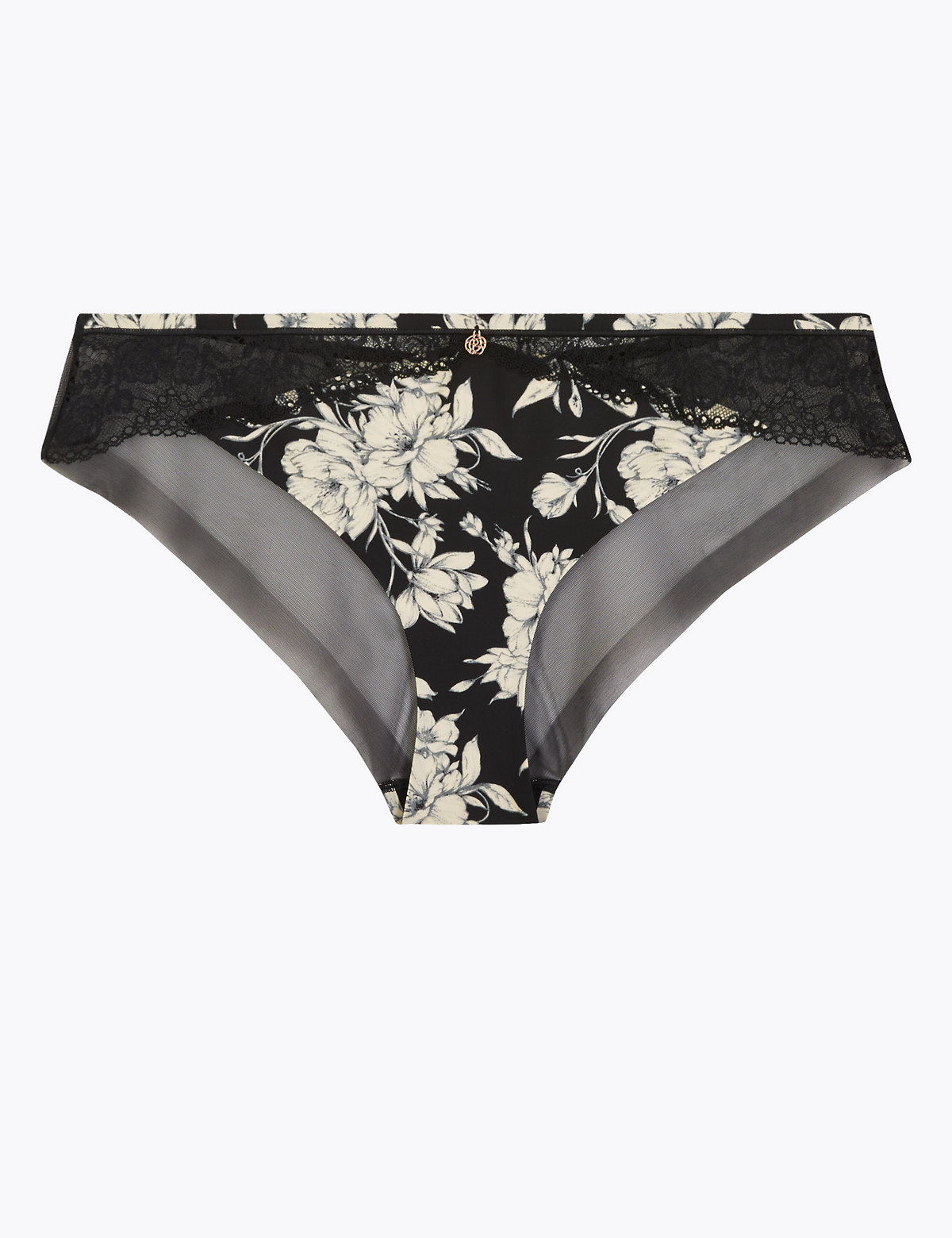 Smoothing Floral No VPL Brazilian Knickers
