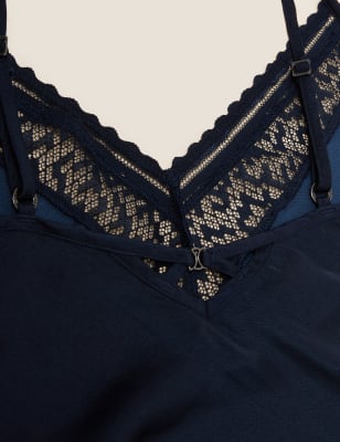 

Womens Autograph Snake Lace Cami Set - Navy, Navy