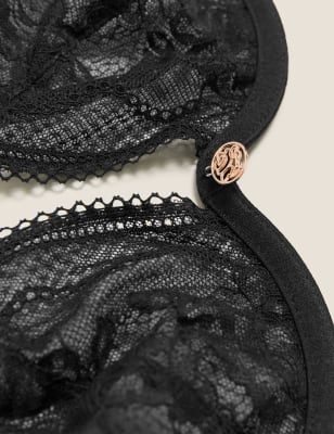 

Womens ROSIE Plunge-BH mit Bügel und Spitze (A-E) - Black, Black