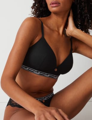 Ribbed Lounge Non Wired Plunge Bra A-E