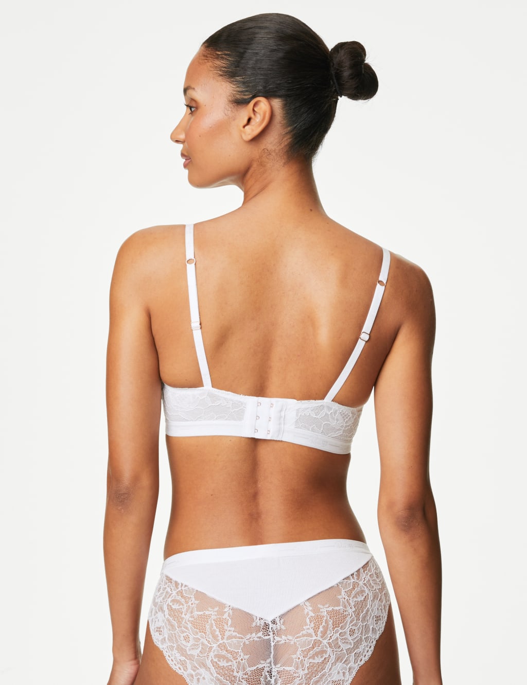 Ribbed Lounge Non-Wired Plunge Bra A-E image 4